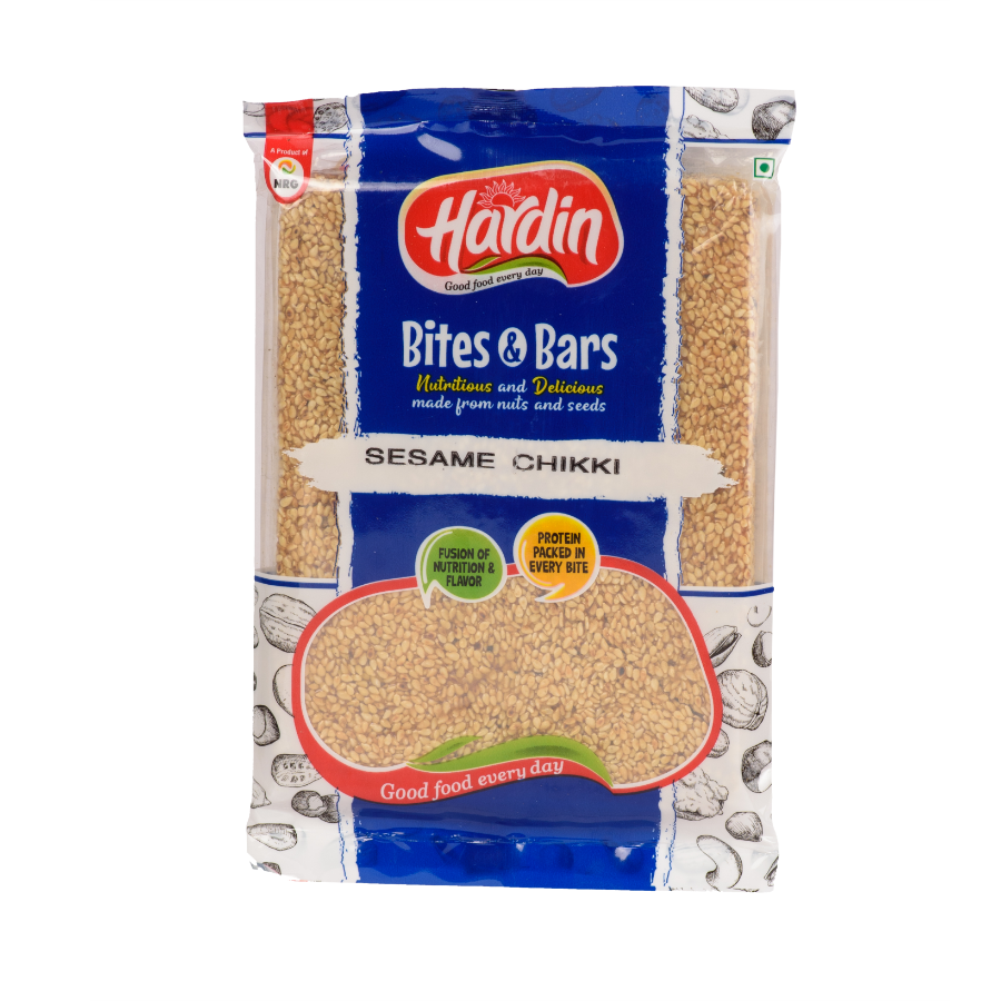 Hardin Sesame Chikki 200g - traditional til chikki bar made with sesame seeds and jaggery