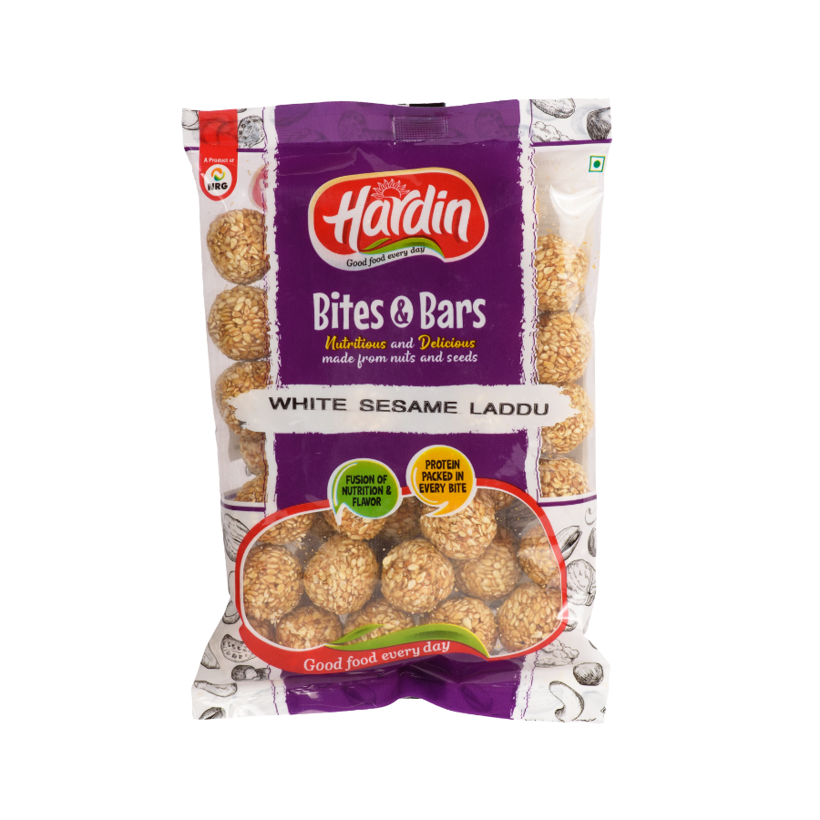Hardin White Sesame Laddu 200g - traditional til laddu and bellam nuvvula laddu with jaggery