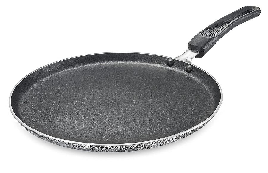Top view of Prestige non-stick dosa tawa - flat surface for perfectly crisp dosas