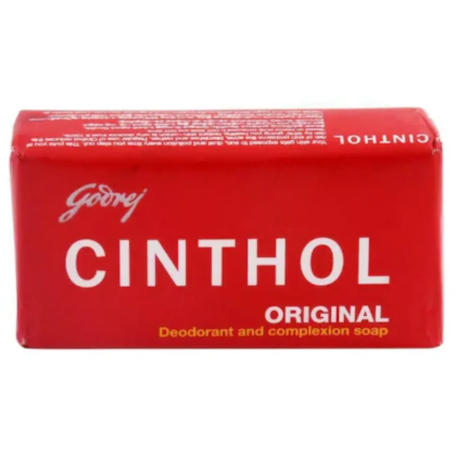 Front view of Cinthol Original Soap 100g - iconic refreshing bathing bar
