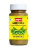 Front view of Priya Green Chilli Sliced Pickle Without Garlic 300g - authentic spicy chilli pickle