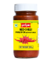Front view of Priya Red Chilli Pickle Without Garlic 300g jar - authentic fiery red chili achar
