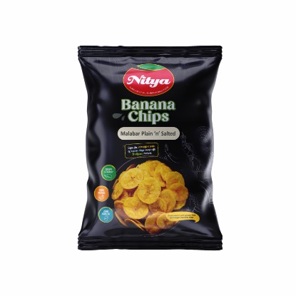 Picture of NITYA BANANA CHIPS MALABAR PLAIN N SALTED - 170G